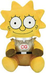 THE SIMPSONS -  Phunny Clobber Girl 8in Plush